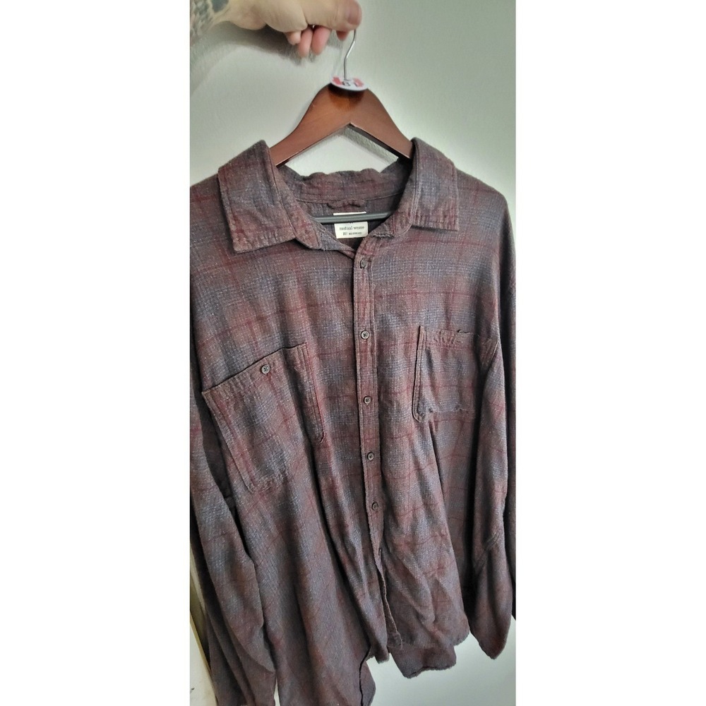 Mutual Weave Heavy Duty Flannel Shirt Mens 3XLT Super Soft Long Sleeve #81